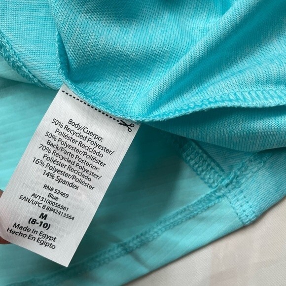 Avia Athletic Tank Top Size M (8-10) Sea foam Blue NWOT - Picture 8 of 9